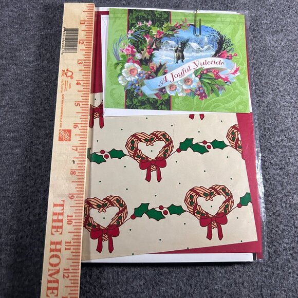 Vintage Christmas Paper Gift Wrap Sets NOS NIP Lot of 4 Ephemera Scrapbook Junk - Picture 3 of 13